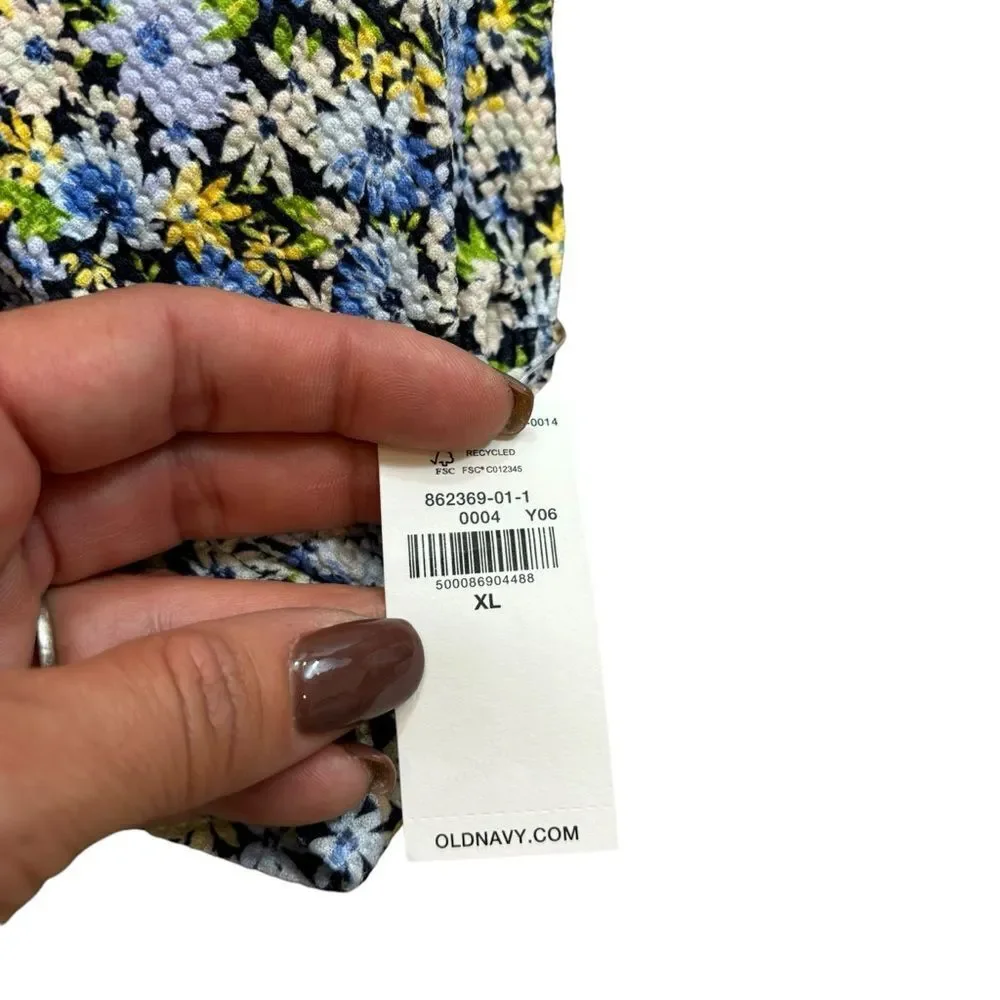 Brand me with Tags Old Navy‎ Piqué Classic Plunge Triangle Bikini Swim Top XL